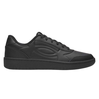 Triple Black - Front - Under Armour Mens Tempo Leather Trainers