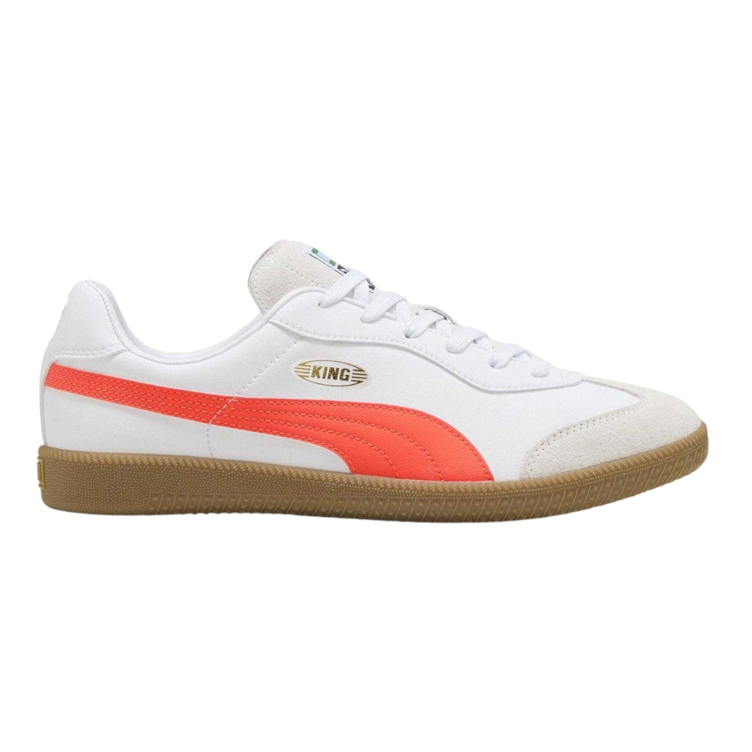 Puma White - Front - Puma Mens King It Leather Trainers