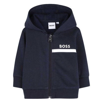 Navy - Side - Boss Baby Fleece Tracksuit Set