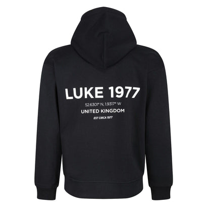 Black - Back - Luke 1977 Mens Texas Oversized Hoodie