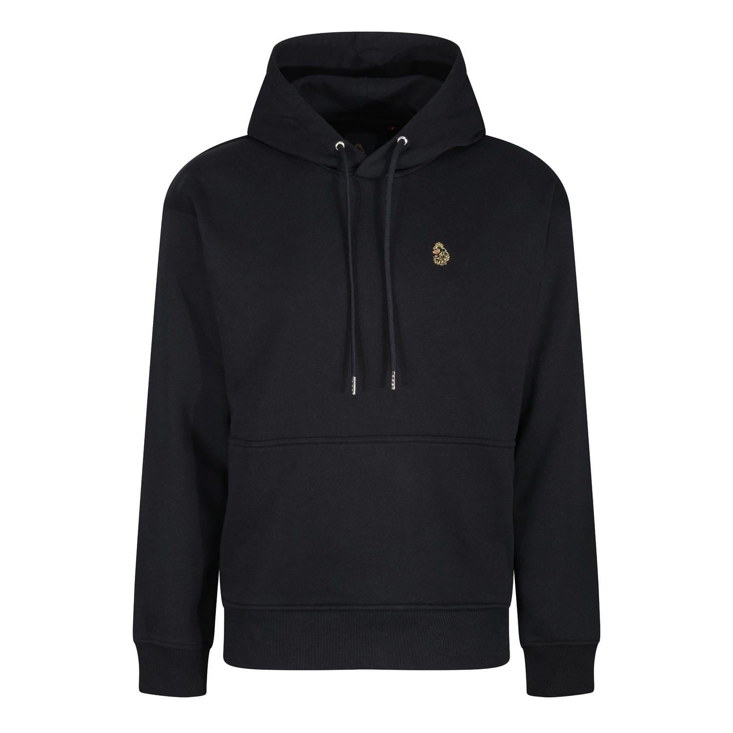 Black - Front - Luke 1977 Mens Texas Oversized Hoodie