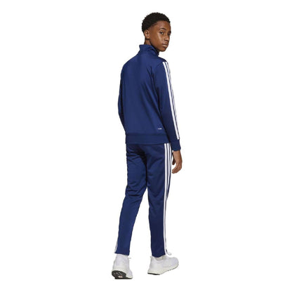 Dark Blue - Back - Adidas Childrens-Kids Essentials Climacool Tracksuit