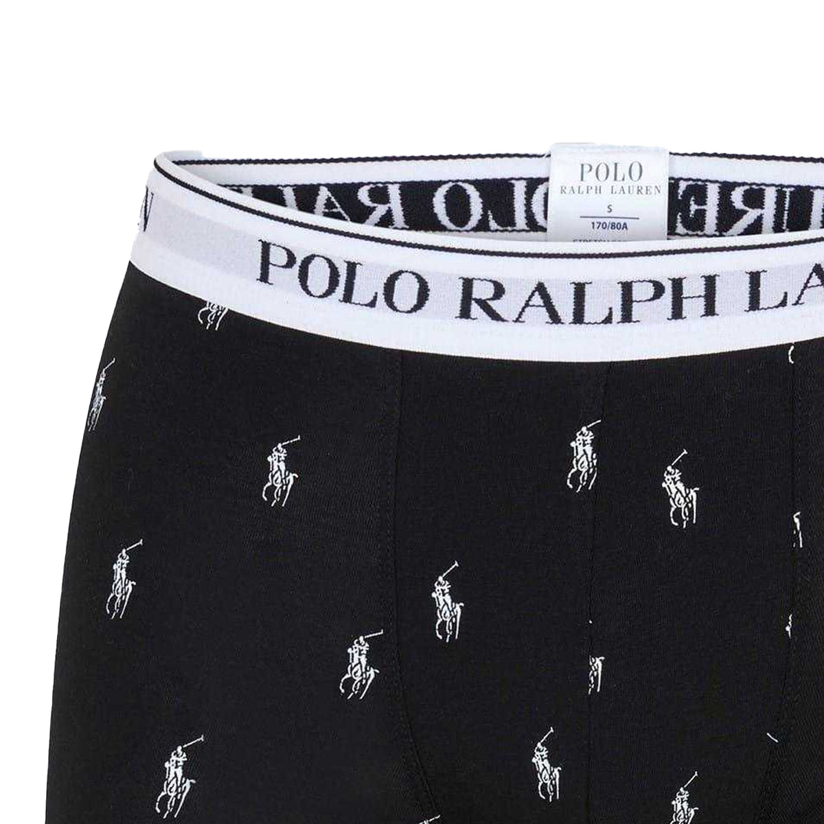 White-Grey-Black - Back - Ralph Lauren Mens Polo Polo Cotton Boxer Briefs (Pack of 3)