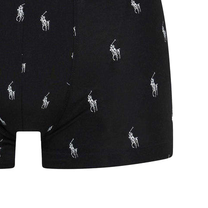 White-Grey-Black - Side - Ralph Lauren Mens Polo Polo Cotton Boxer Briefs (Pack of 3)