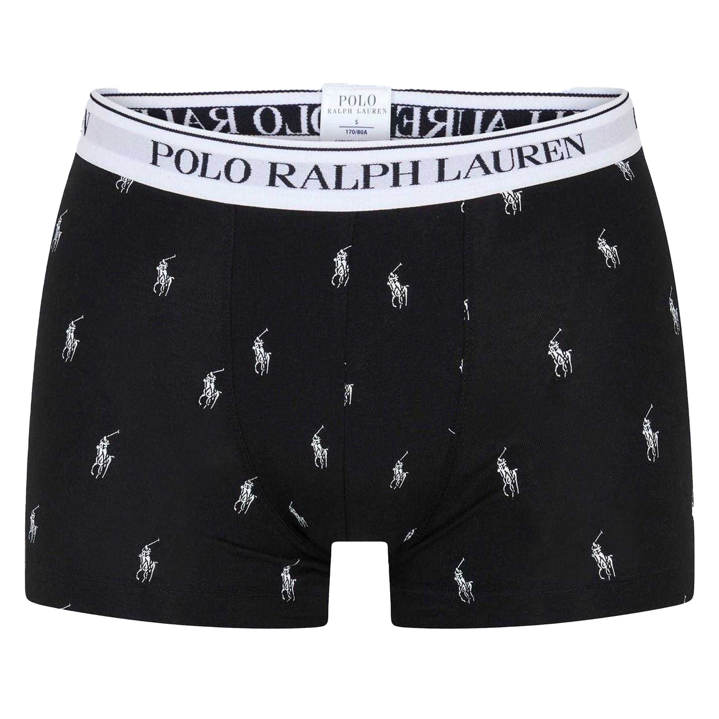 White-Grey-Black - Front - Ralph Lauren Mens Polo Polo Cotton Boxer Briefs (Pack of 3)