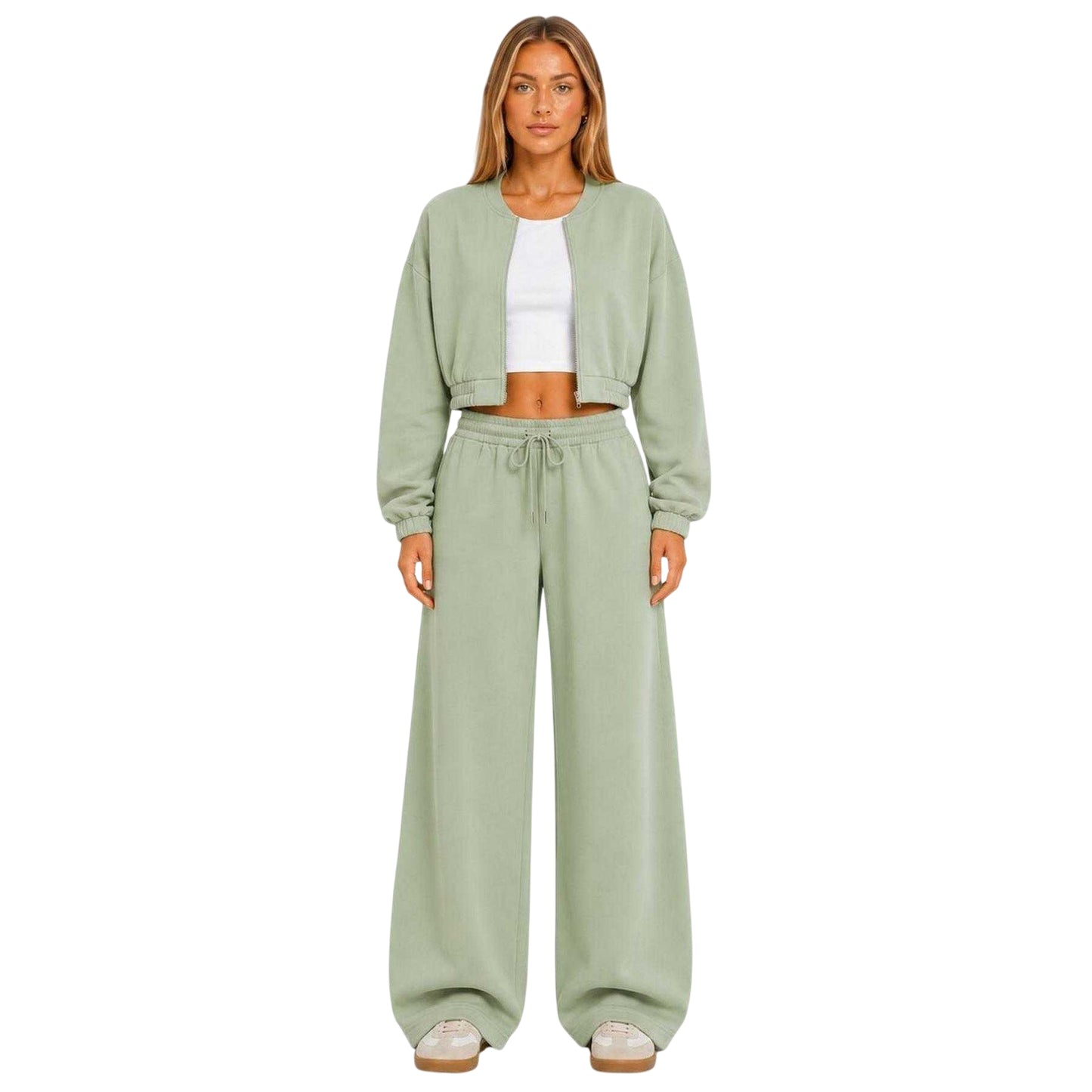 Sage - Lifestyle - I Saw It First Womens-Ladies Fleece Barrel Joggers