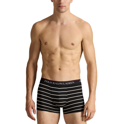 Black - Pack Shot - Ralph Lauren Mens Assorted Designs Boxer Shorts (Pack of 3)