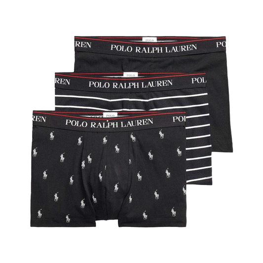Black - Front - Ralph Lauren Mens Assorted Designs Boxer Shorts (Pack of 3)