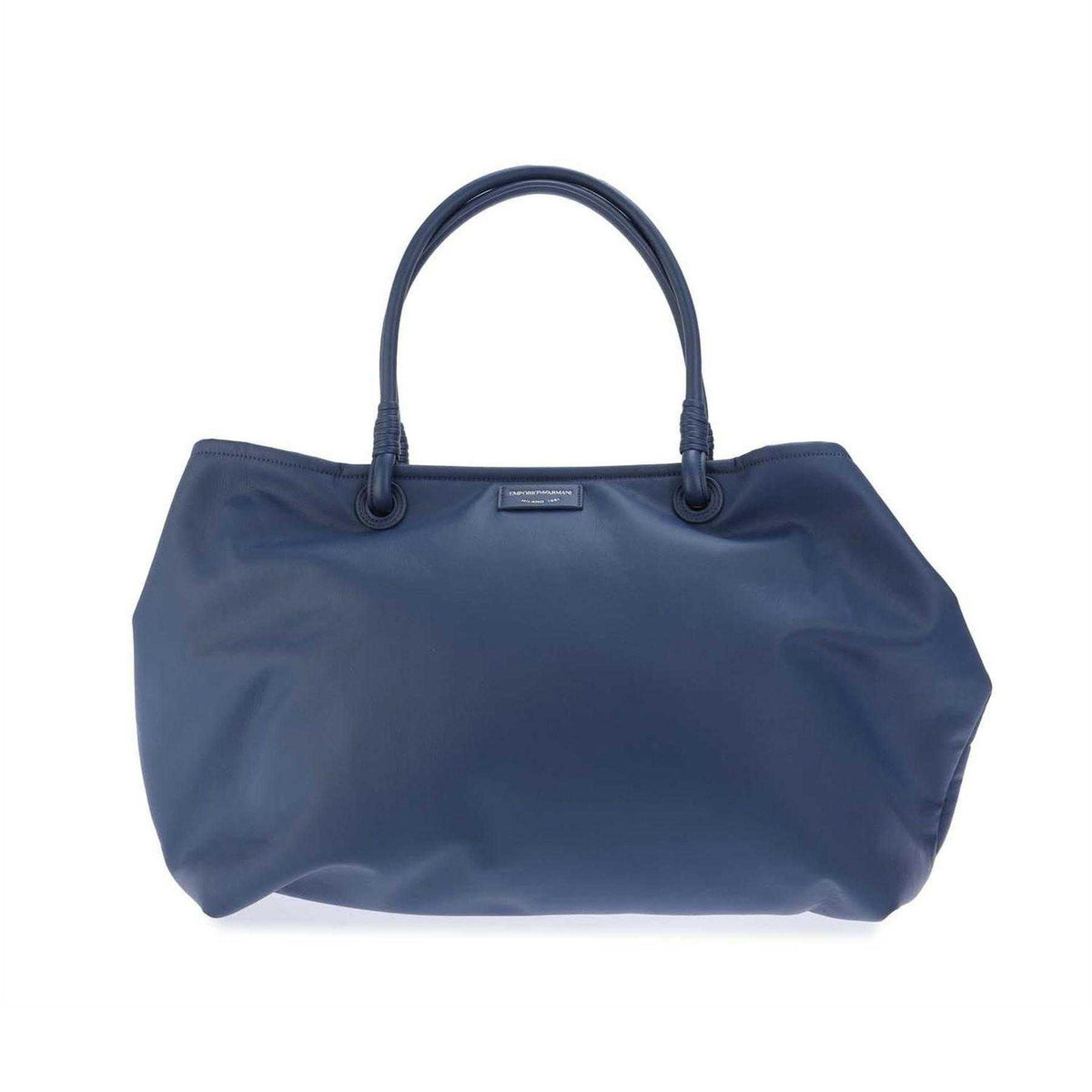 Indigo - Front - Emporio Armani EA7 Logo Shopper Bag