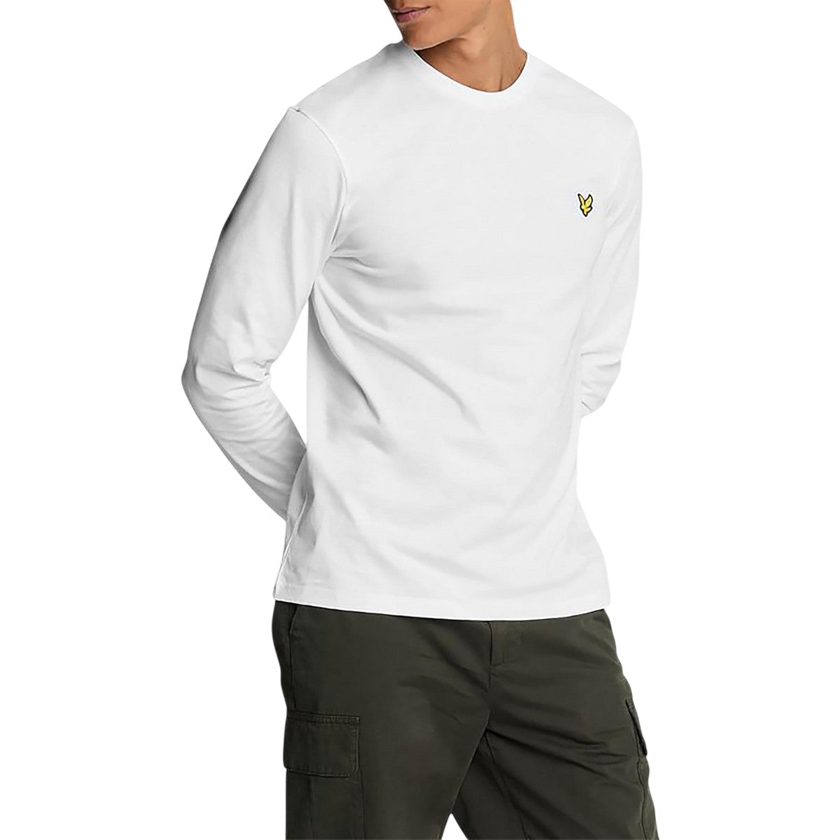White - Lifestyle - Lyle & Scott Mens Martin Long-Sleeved T-Shirt