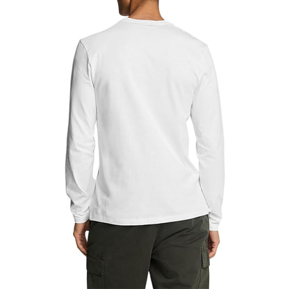 White - Back - Lyle & Scott Mens Martin Long-Sleeved T-Shirt