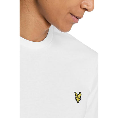 White - Side - Lyle & Scott Mens Martin Long-Sleeved T-Shirt