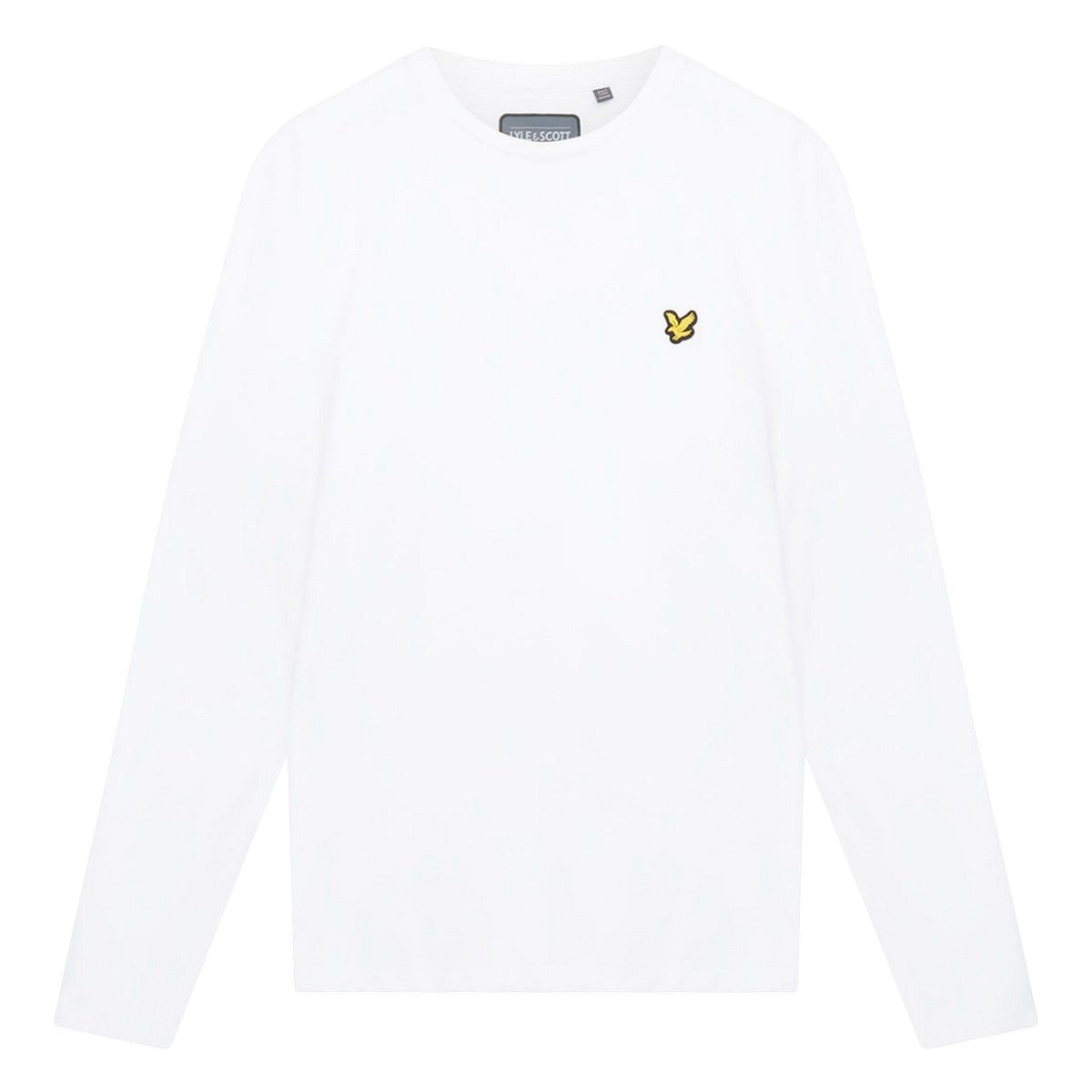 White - Front - Lyle & Scott Mens Martin Long-Sleeved T-Shirt