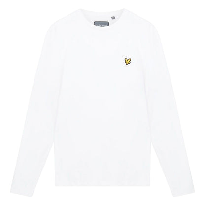 White - Front - Lyle & Scott Mens Martin Long-Sleeved T-Shirt