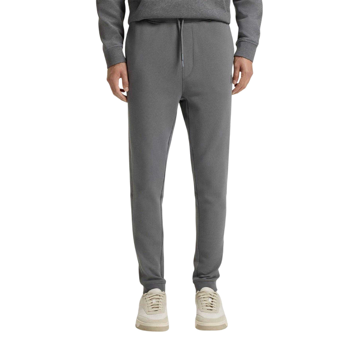 Grey - Side - Boss Mens Sestart Jogging Bottoms