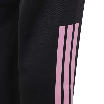 Black-Pink - Pack Shot - Adidas Childrens-Kids Sereno Tracksuit Bottoms
