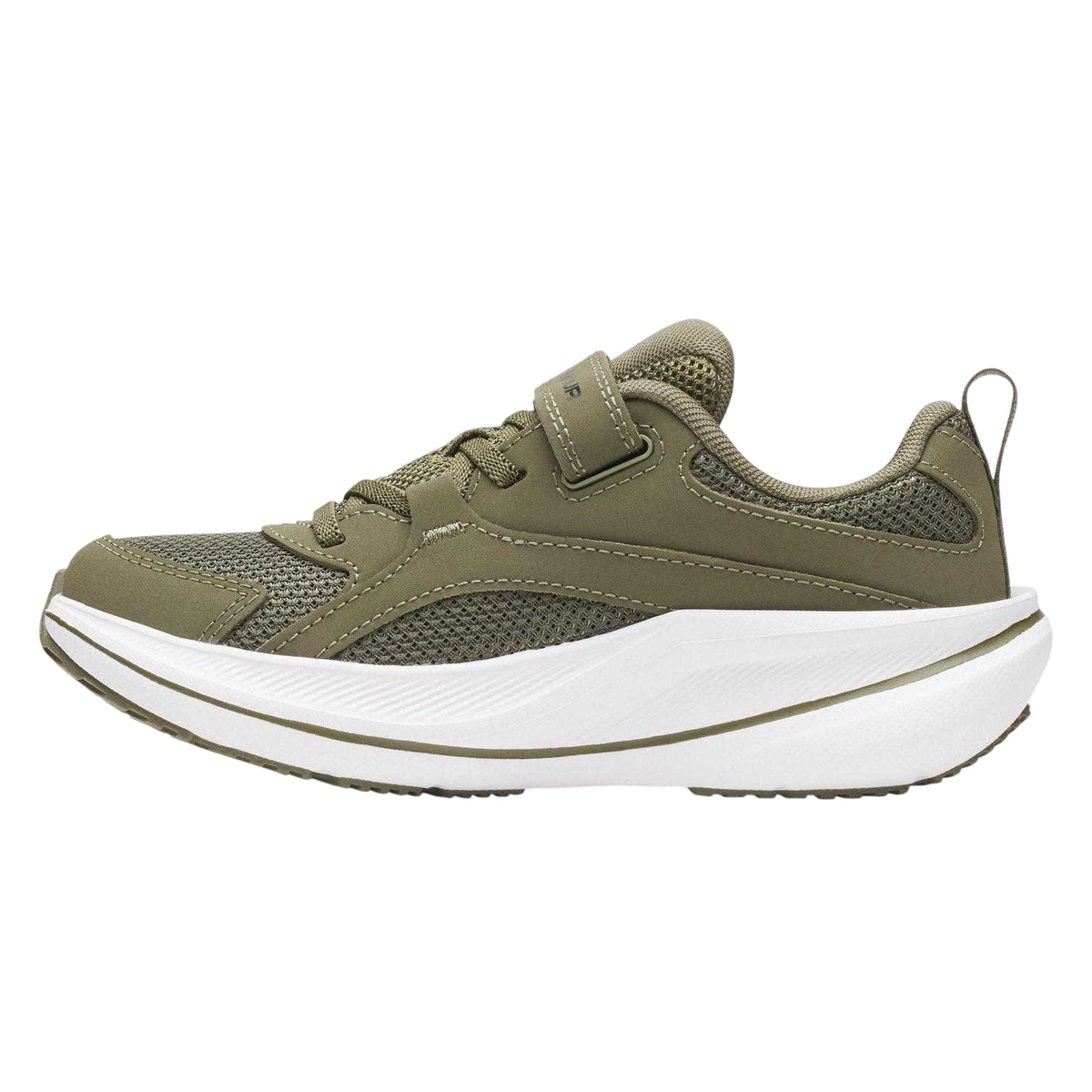 Marine OD Green - Back - Under Armour Childrens-Kids Assert 11 Hook and Loop Trainers