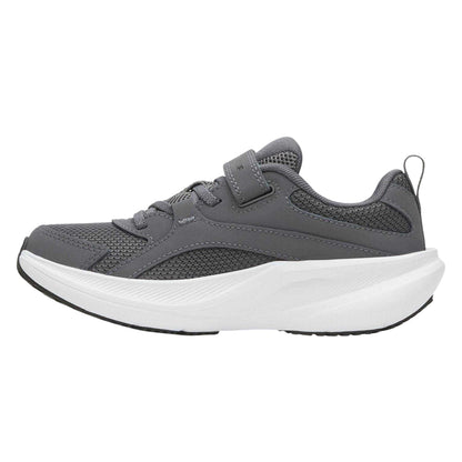 Grey-White - Back - Under Armour Childrens-Kids Assert 11 Hook and Loop Trainers