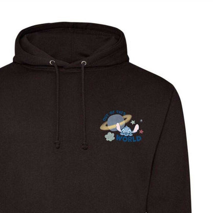 Black - Side - Lilo & Stitch Mens Out Of This World Hoodie