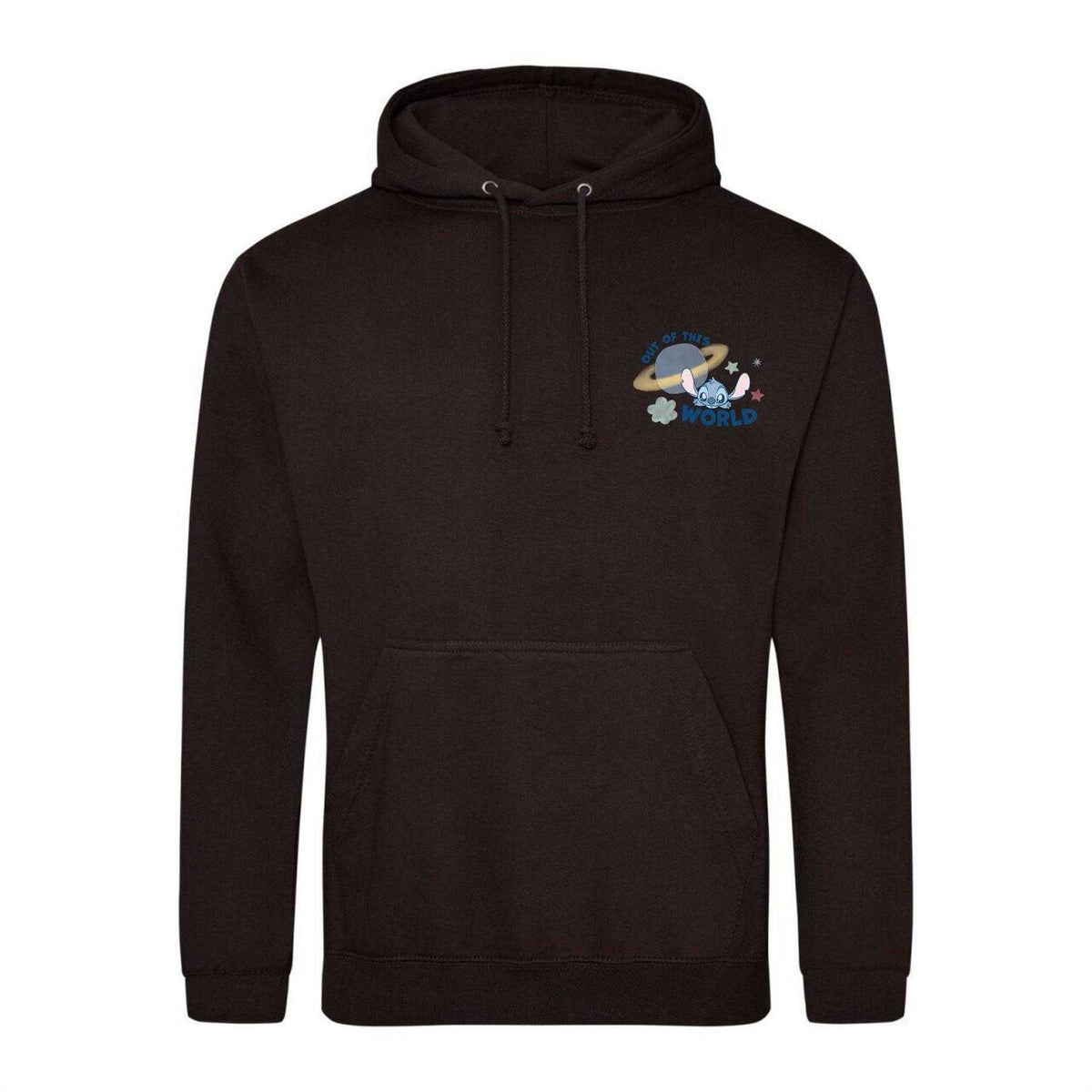Black - Front - Lilo & Stitch Mens Out Of This World Hoodie