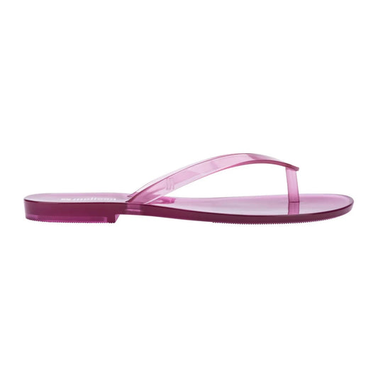 Pink - Front - Melissa Womens-Ladies Harmonic Jelly Gloss Thong Strap Flat Flip Flops