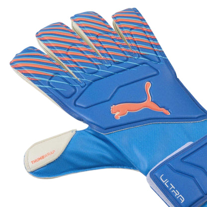 Blue-Glow - Back - Puma Childrens-Kids Ultra Match RC Goalkeeper Gloves