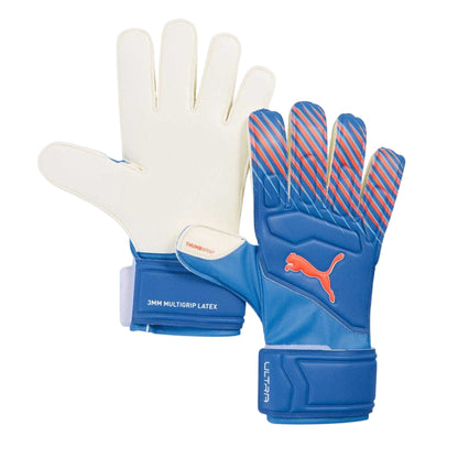 Blue-Glow - Front - Puma Childrens-Kids Ultra Match RC Goalkeeper Gloves