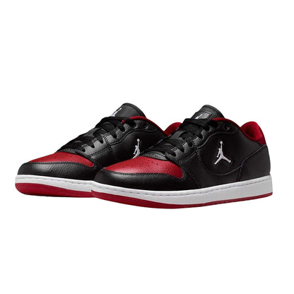Black-Red - Lifestyle - Nike Mens Air Jordan Court Connect Leather Trainers