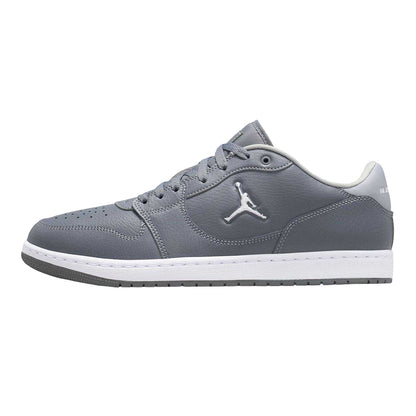 White - Front - Nike Mens Air Jordan Court Connect Leather Trainers