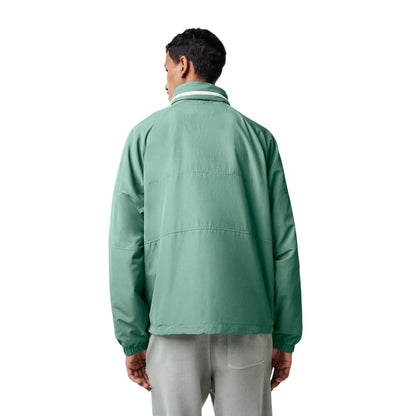Green - Back - Lacoste Mens Water Repellent Detachable Hood Jacket
