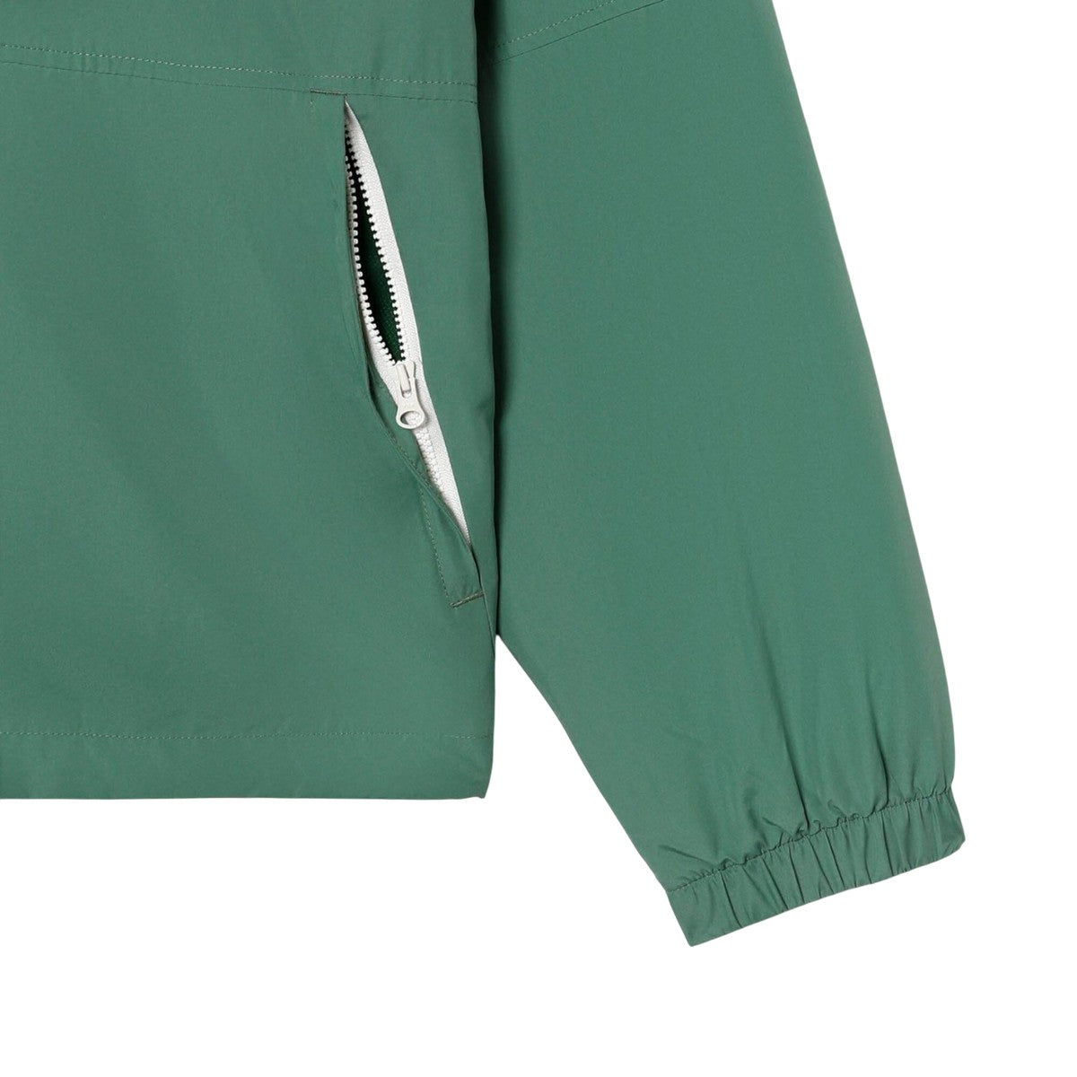 Green - Lifestyle - Lacoste Mens Water Repellent Detachable Hood Jacket