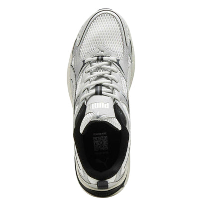 White-Grey-Black - Side - Puma Mens Mileniot 2000 Padded Collar Trainers
