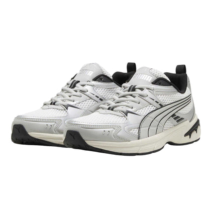 White-Grey-Black - Pack Shot - Puma Mens Mileniot 2000 Padded Collar Trainers