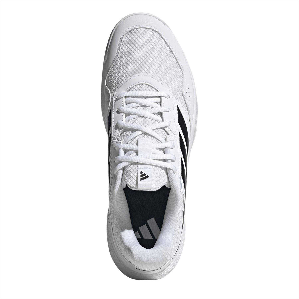 White-Black - Lifestyle - Adidas Mens GameCourt 3 Tennis Shoes