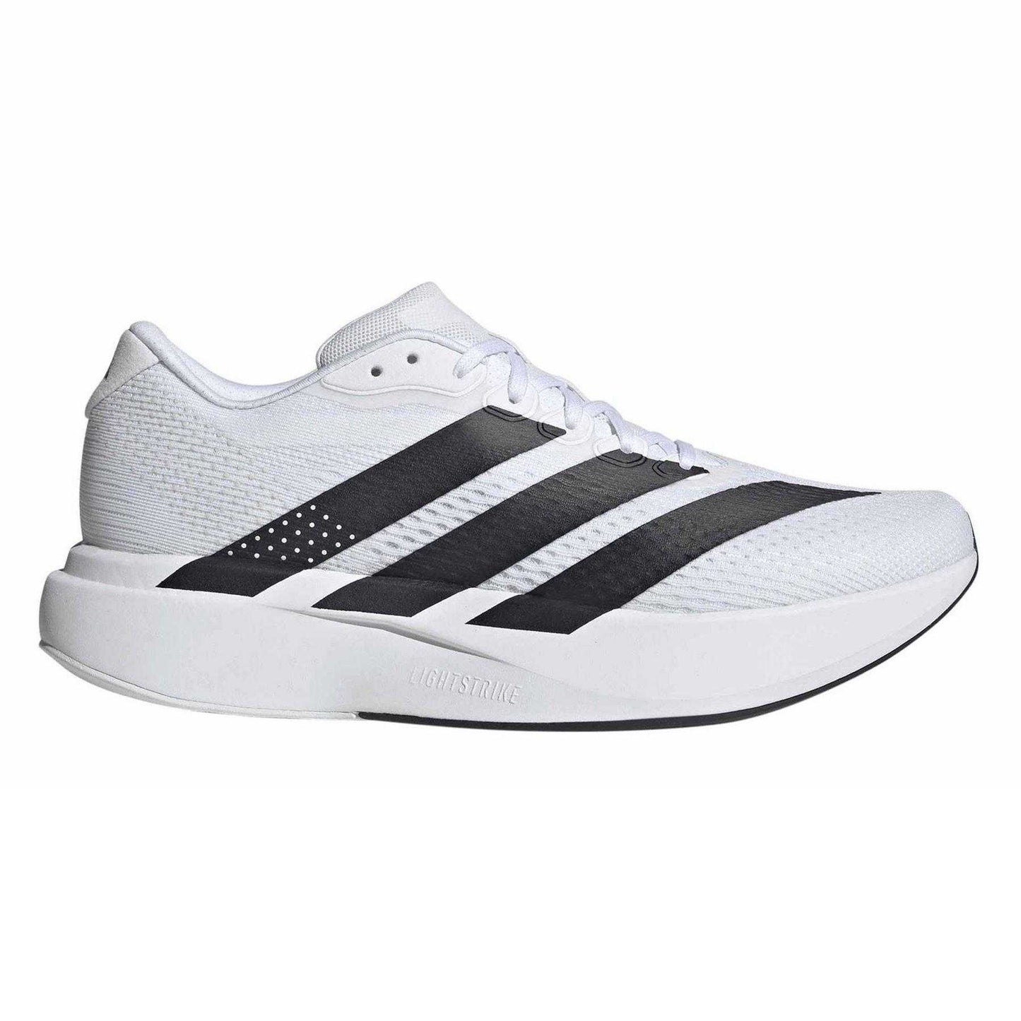 White-Black - Front - Adidas Mens Duramo EVO Running Trainers