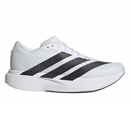 White-Black - Front - Adidas Mens Duramo EVO Running Trainers