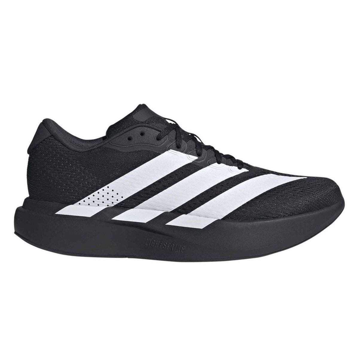 Black-White - Front - Adidas Mens Duramo EVO Running Trainers