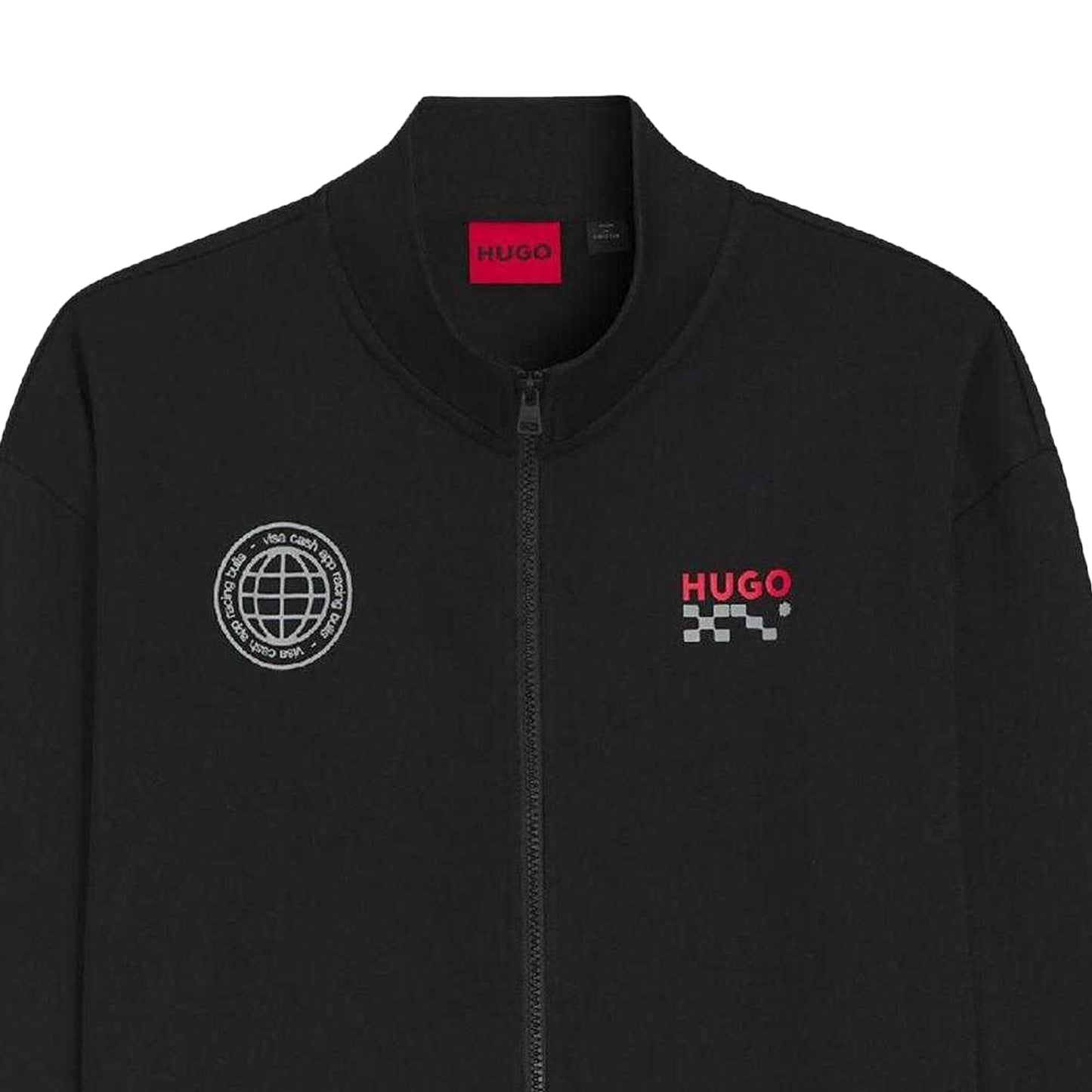 Black - Side - Hugo Mens Vcarb Track Jacket