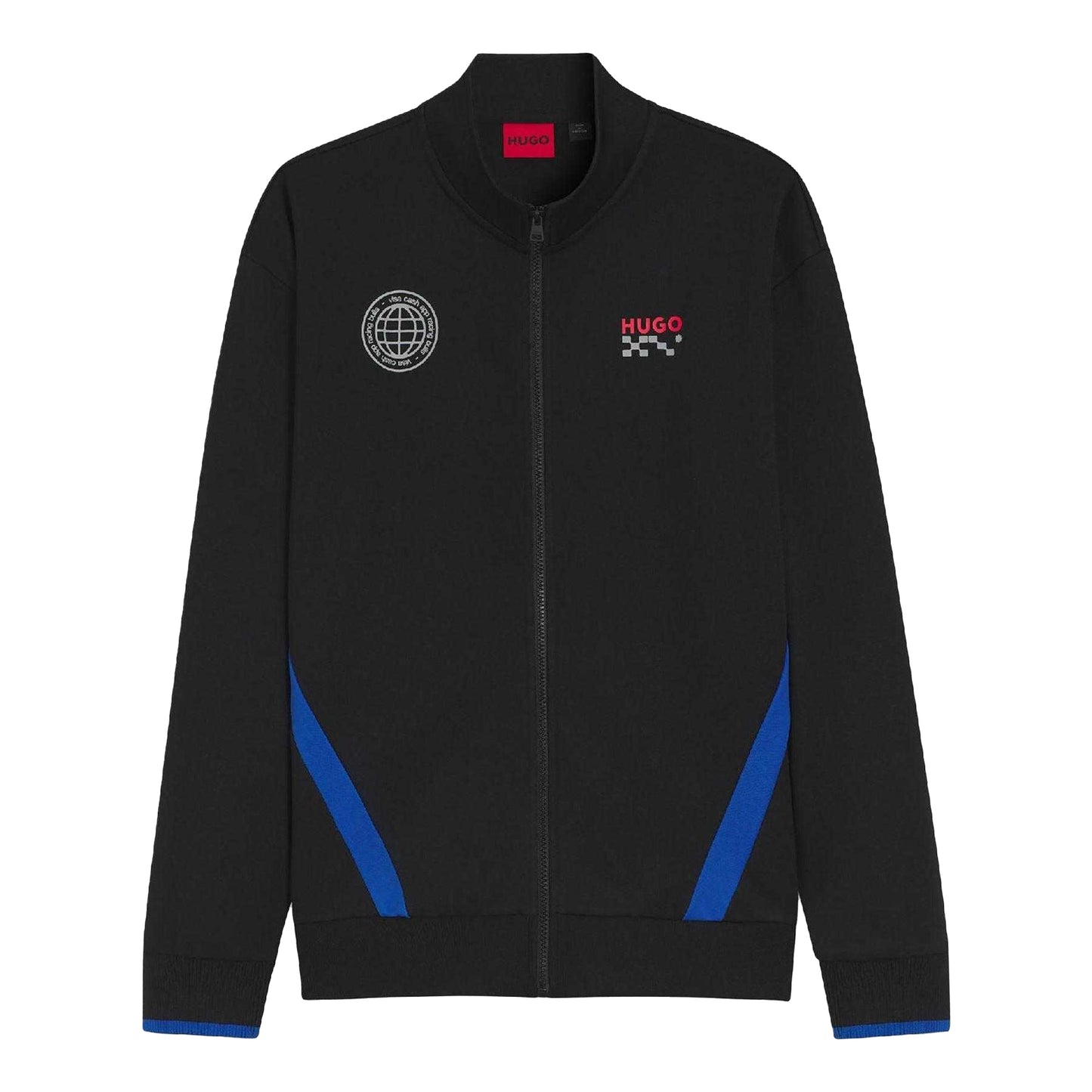 Black - Front - Hugo Mens Vcarb Track Jacket