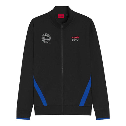 Black - Front - Hugo Mens Vcarb Track Jacket