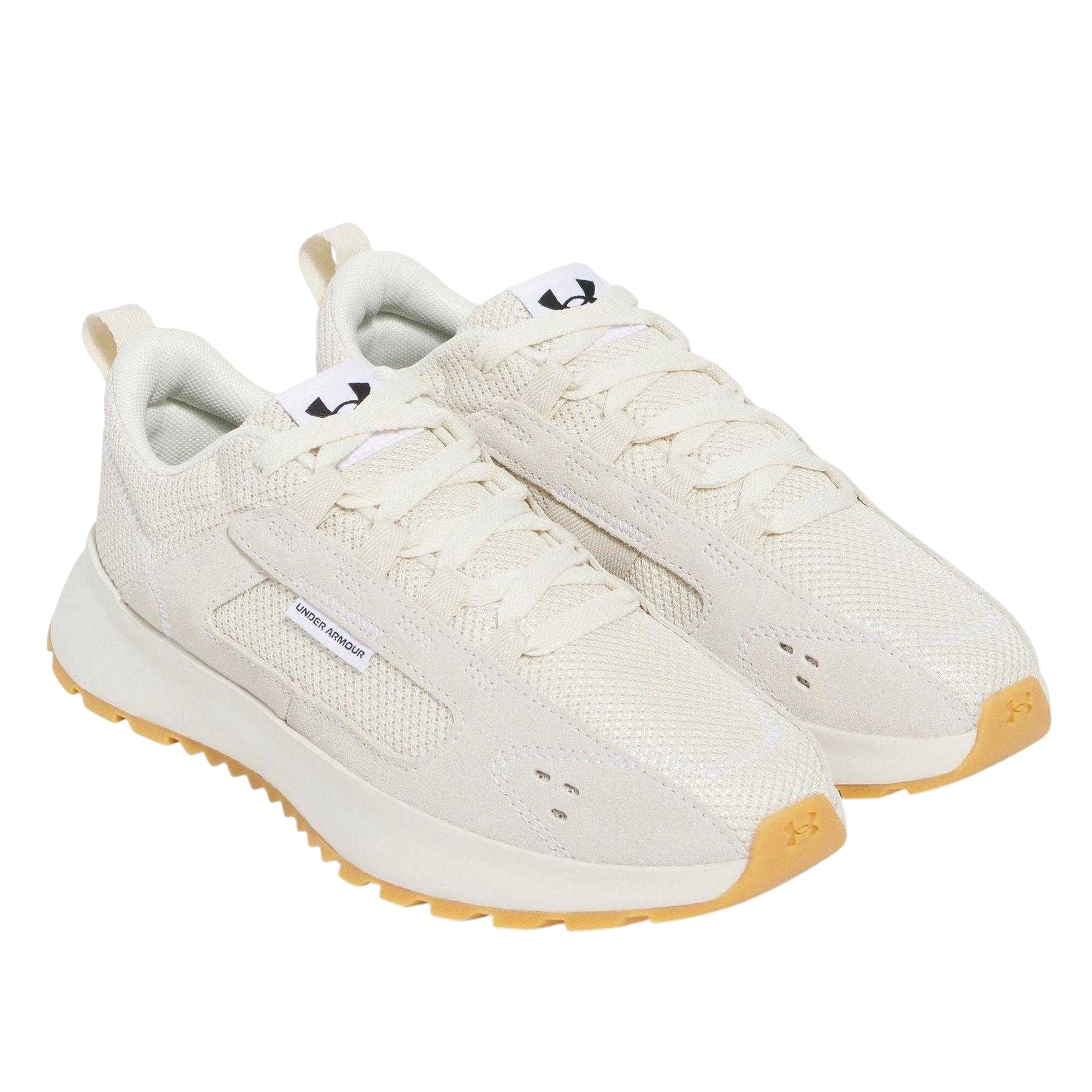 Stone-Gum - Pack Shot - Under Armour Womens-Ladies Mirage Street Suede Trainers