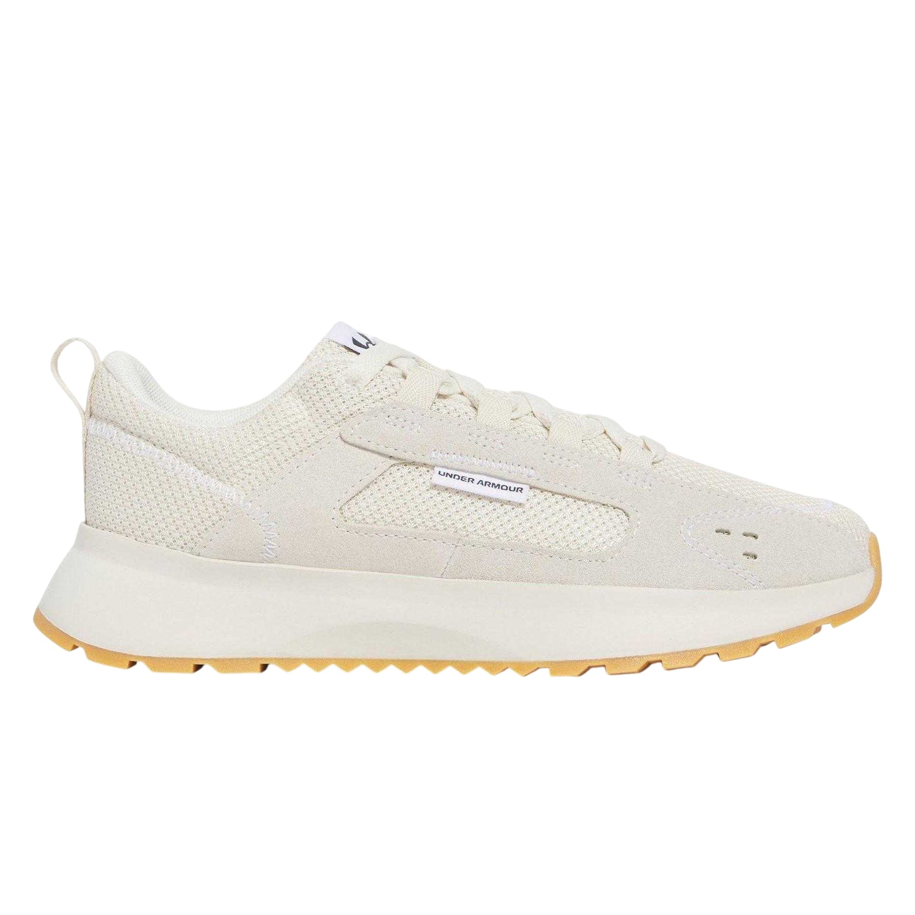 Stone-Gum - Front - Under Armour Womens-Ladies Mirage Street Suede Trainers