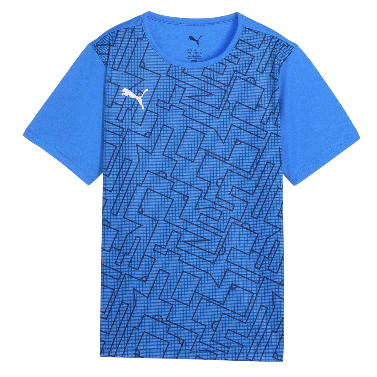 Blue - Front - Puma Childrens-Kids Individual Rise Graphic Print T-Shirt