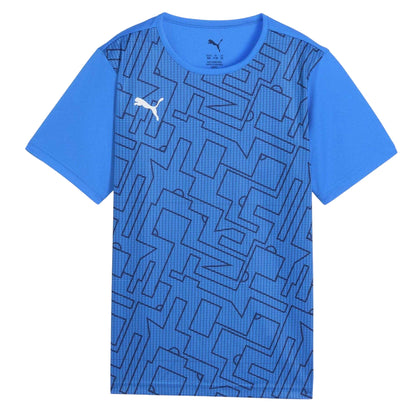 Blue - Front - Puma Childrens-Kids Individual Rise Graphic Print T-Shirt