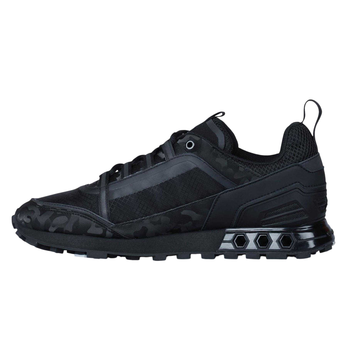 Black Camo - Side - Cruyff Mens Spectra Camo Hex-Tech Shoes
