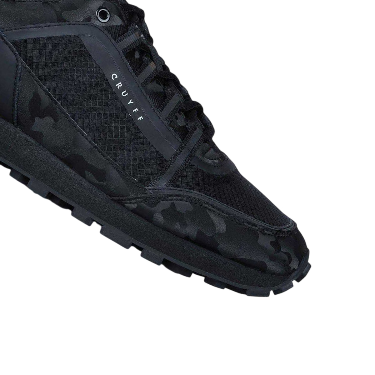 Black Camo - Pack Shot - Cruyff Mens Spectra Camo Hex-Tech Shoes