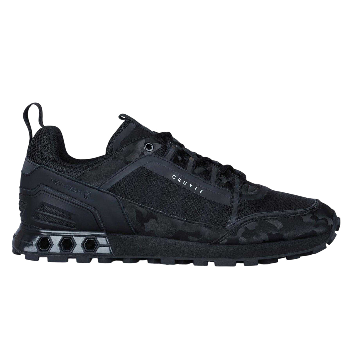 Black Camo - Front - Cruyff Mens Spectra Camo Hex-Tech Shoes