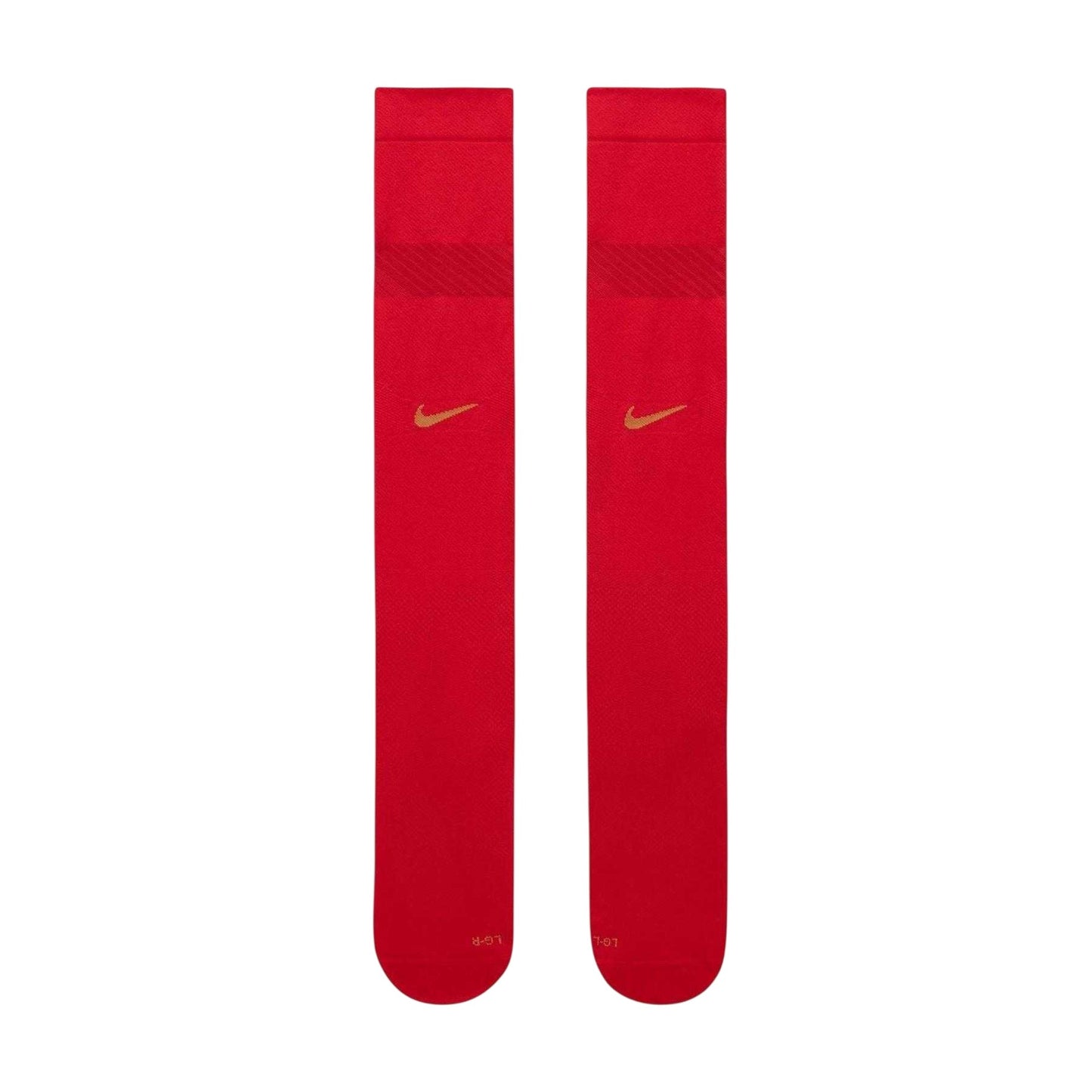 Red-Copper - Lifestyle - Nike Unisex Adult France FFR Knee-High Football Socks