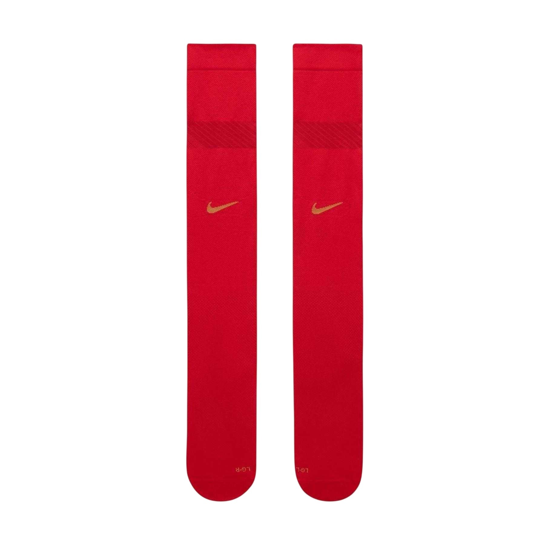 Red-Copper - Lifestyle - Nike Unisex Adult France FFR Knee-High Football Socks