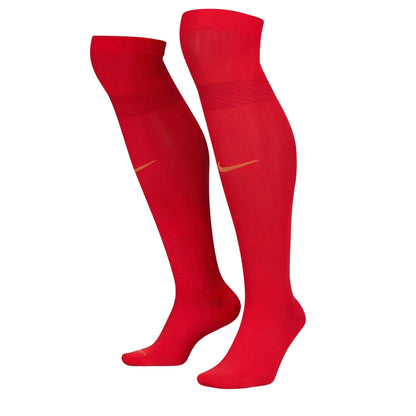 Red-Copper - Front - Nike Unisex Adult France FFR Knee-High Football Socks